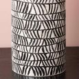 Vase - Black and White - Polyresin