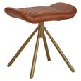Buffalo Footstool - Swivel - Tan - Leather