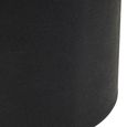 Cardoba Stool - Round - Black Faux Shagreen