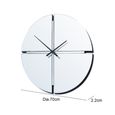 Wall Clock - Round - Clear Mirrored