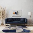Clearance - Asiatic Contemporary Design Matrix Oval 74 Indigo Rug - FSS16255