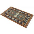 Dewas Kilim Grey Floor Rug - Large