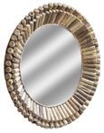 Driftwood Bamboo Round Wall Mirror