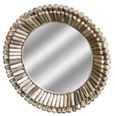 Driftwood Bamboo Round Wall Mirror