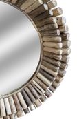 Driftwood Bamboo Round Wall Mirror