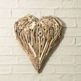 Driftwood Heart Medium Wall Deco