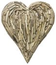 Driftwood Heart Medium Wall Deco