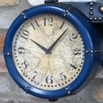 Wall Clock - Blue - Metal