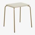 Esa Beige Metal Stool