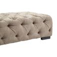 Fenton Ottoman Stool - Tufted - Beige Fabric