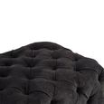 Fenton Footstool - Black - Fabric