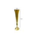 Vase - Gold - Fluted Metal
