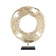 Sculpture - Gold Metal - Round