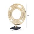 Sculpture - Gold Metal - Round