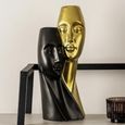 Sculpture - Gold and Black Ceramic - Couple