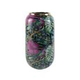 Vase - Green and Pink Palm Leaves Design - Ceramic - Large