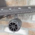 Aeroplane Metal Clock - Grey Metal