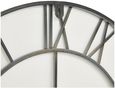Grey Metal Skeleton Wall Clock - 70cm x 70cm