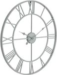 Grey Metal Skeleton Wall Clock - 70cm x 70cm