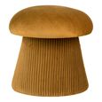 Hampton Pouf - Ochre Velvet Fabric
