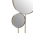 Hana Wall Mirror - Round with Gold Frame
