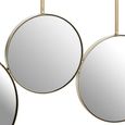 Hana Wall Mirror - Round with Gold Frame
