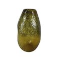 Vase - Handmade - Amber Yellow Glass - Large