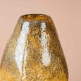 Vase - Handmade - Amber Yellow Glass - Large