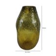 Vase - Handmade - Amber Yellow Glass - Large