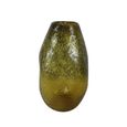 Vase - Handmade - Amber Yellow Glass - Small