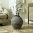 Vase - Handmade - Antique Dark Grey - Terracotta