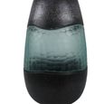 Vase - Handmade - Black and Green Glass