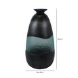 Vase - Handmade - Black and Green Glass
