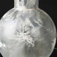 Vase - Handmade - Grey Clear Glass
