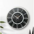 Wall Clock - Round - Industrial Antique Grey Gears