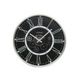 Wall Clock - Round - Industrial Antique Grey Gears
