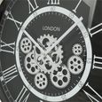 Wall Clock - Round - Industrial Antique Grey Gears