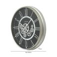 Wall Clock - Round - Industrial Antique Grey Gears