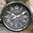 Aeroplane Wall Clock - Industrial Style - Black Metal