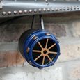 Aeroplane Wall Clock - Industrial Style - Blue & Black Metal