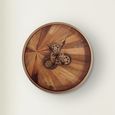 Wall Clock - Round - Industrial Wood Gears