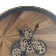 Wall Clock - Round - Industrial Wood Gears