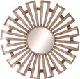 Kalgoorlie Antique Silver Sunburst Round Mirror