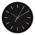 Kensington Wall Clock - Round - Black