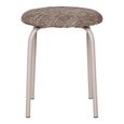 Lawloit Stool - Round - Brown Metal