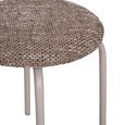 Lawloit Stool - Round - Brown Metal