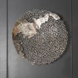 Apo Wall Sculpture - Coral Silver Metal