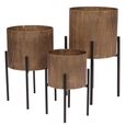 Belvedere Planter - Gold - Floor Standing - Set of 3