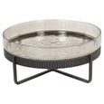 Beresford Platter - Brown Glass - Round - On Stand