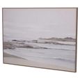 Grey Seascape Wall Art - Blurred - Canvas